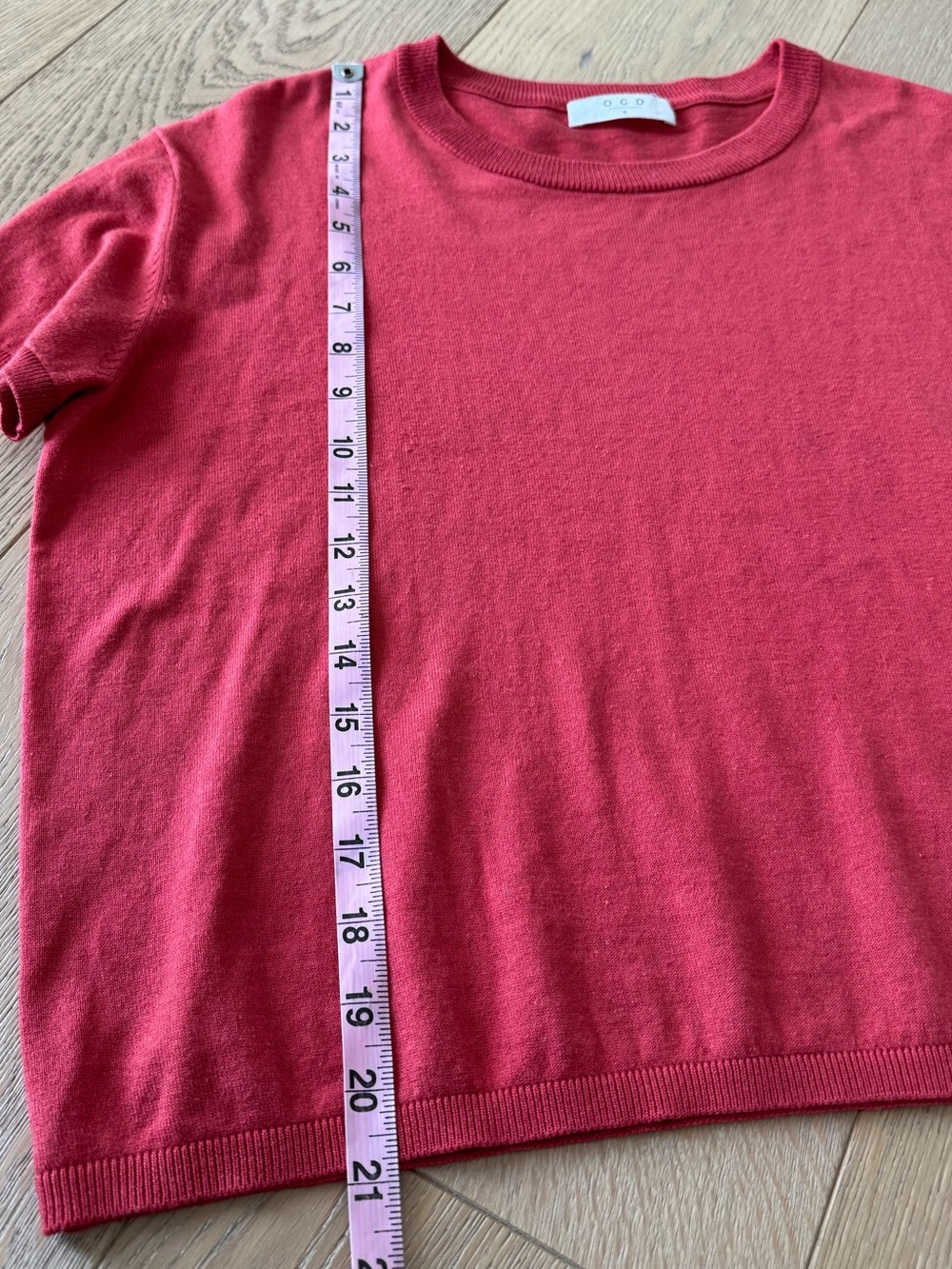 One Grey Day Thin Short Sleeve Sweater Boxy Size Small - Picture 4 of 7